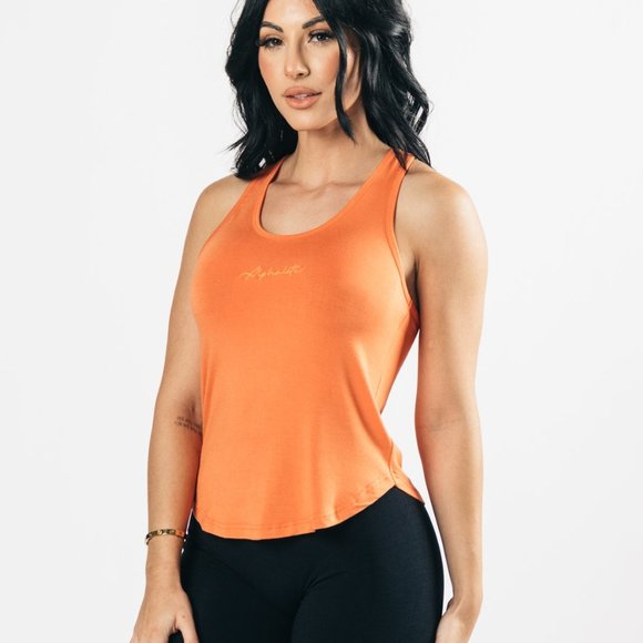 Alphalete Tops - Alphalete Aspire Signature Tank Top - Melon
